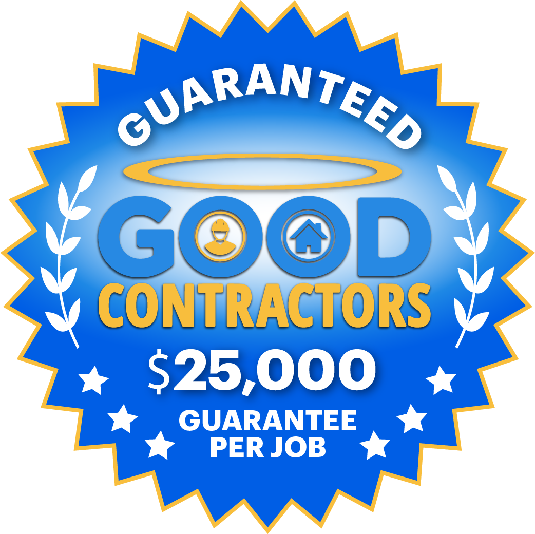 The Good Contractors List badge: $25,000 guarantee per job